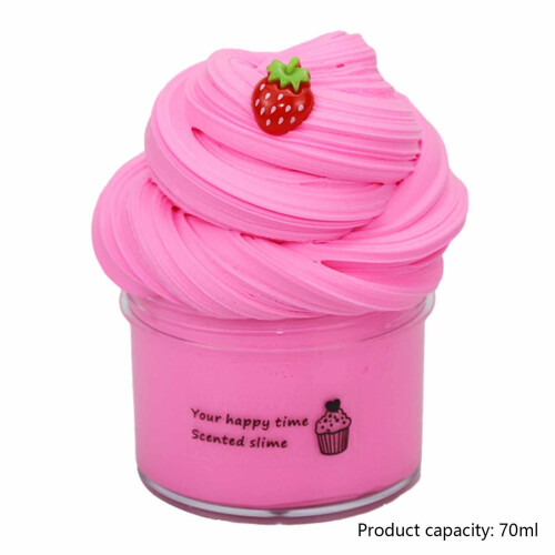 Furry Cloud Slime Kit 70ml Bomullssvamp Q Ljusorange 2