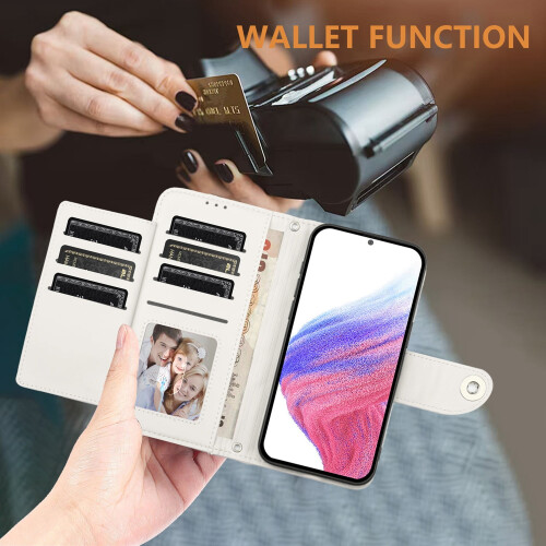 Google Pixel 6A Leder-Wallet-Case mit Magnetverschluss 2