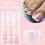 Τετράγωνο μαλακό τζελ για νύχια ποδιών French Tip Pressing 150 τεμάχια 3