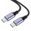 Καλώδιο USB C σε C Γρήγορη φόρτιση 100W Πλεγμένο νάιλον 480Mbps 3