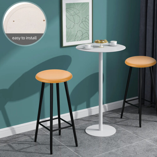 Coussin de rechange pour tabouret en bois brun clair (1 pièce) 2