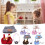 Red Doll Clothes Set for 15-17 cm Dolls with Camera Hat 4