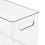 Bac de rangement transparent 13 x 6,5 pouces avec poignées empilable 6