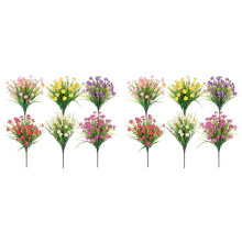 Künstliche Blumen für Den Außenbereich, 12 Bündel Künstliche Pflanzen für Den Außenbereich, Kunstblumen, UV-Beständige Kunstpflanzen, für Den