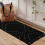 Χαλί κουζίνας boho βαμβακερό runner 6,5 x 11,6 εκ. μαύρο 6