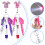 Conjunto de caneta para enfermagem com porta-crachá e chaveiro de LED. 7