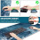Gaming musemåtte med håndledsstøtte Ocean Waves Design 90x40cm 3