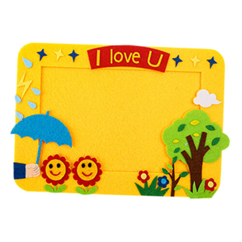 DIY Picture Frame for Kids Artwork Yellow 1