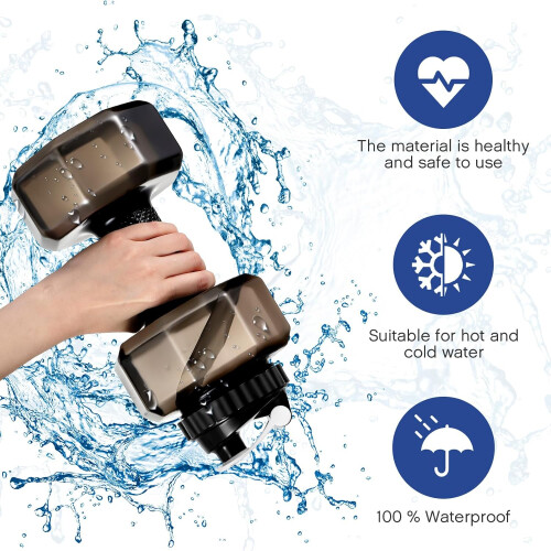 Hantel-Wasserflasche PETG 2,2 l, 2 Stück 1