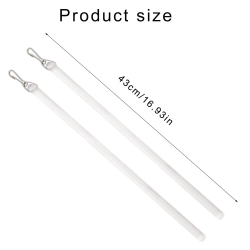 Drapery Operating Stick Clear2Pack17Inch 2
