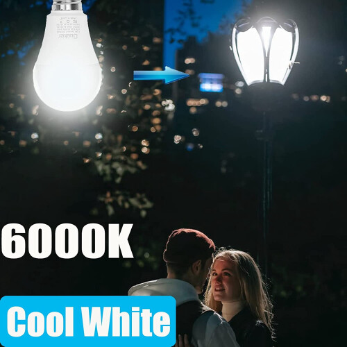 Λαμπτήρες LED από το σούρουπο έως την αυγή 12W 6000K Ψυχρό λευκό - συσκευασία των 6 2