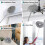 Microvezel plafondventilatorstofdoek met verlengstang van 33-122 cm 6