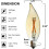 Λαμπτήρες Edison Amber Glass 12 τεμαχίων E12Base2W2200K 2