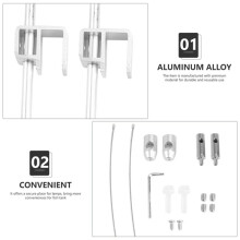2X Verstellbare Halterung für Tankmontage, Universeller Lichtständer für Aquarien, Aufhängeset für Lichtständer, Aquariumzubehör