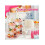Pink hjerteformet metalkagefad 3-lags 6