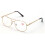Metal Aviator Reading Glasses +3.50 Spring Hinge 2