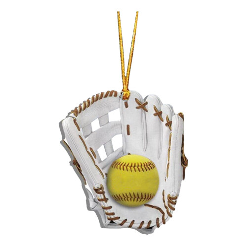 Softballhandschuh-Weihnachtsdekoration (1 Stück) 2