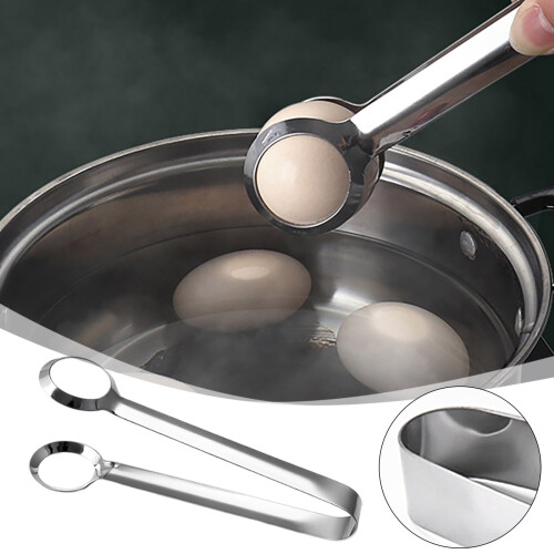 Eierzange Silber 18,3 cm Multifunktionale Lebensmittelzange 1