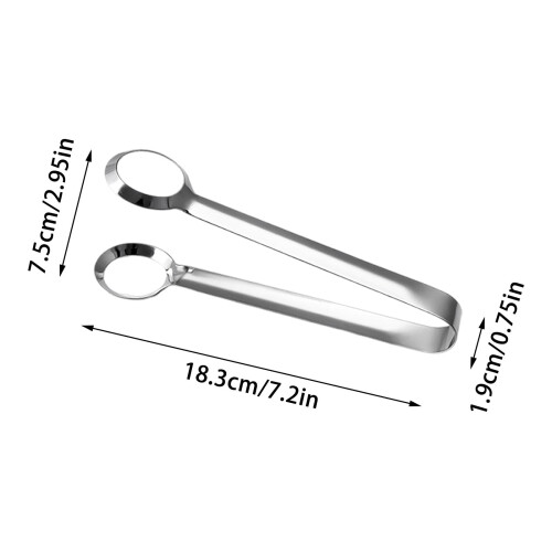Eierzange Silber 18,3 cm Multifunktionale Lebensmittelzange 2