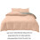 Sengetøjssæt Polyester Mikrofiber Vendbart 4-delt 3