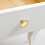 Brushed Gold Round Cabinet Knobs Zinc Alloy 10 Pack 6