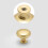 Brushed Gold Round Cabinet Knobs Zinc Alloy 10 Pack 7