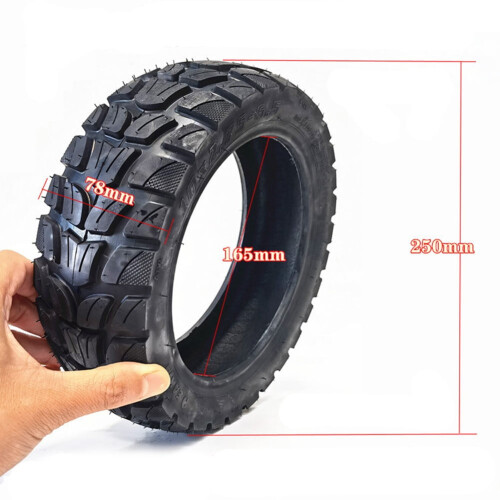 Pneu de scooter de 10 polegadas, sem câmara, para uso off-road, 10x2.75-6.5 1