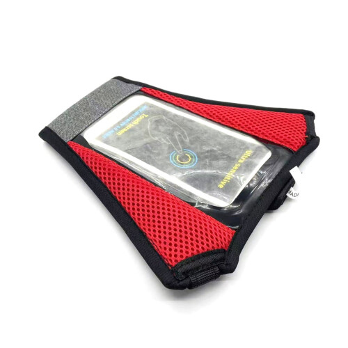 Schweißnetz mit Handytasche für Rennradtrainer 2