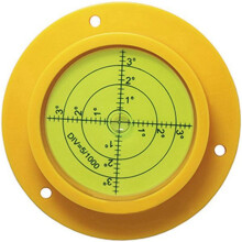 2X Round Bubble Level, 90X17mm High Precision Circular Spirit Level with 3 Mounting Holes, Measuring Instrument Tool