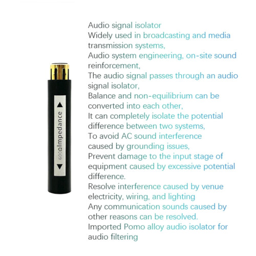 XLR jordisolator för EMI-reduktion 1-pack 2