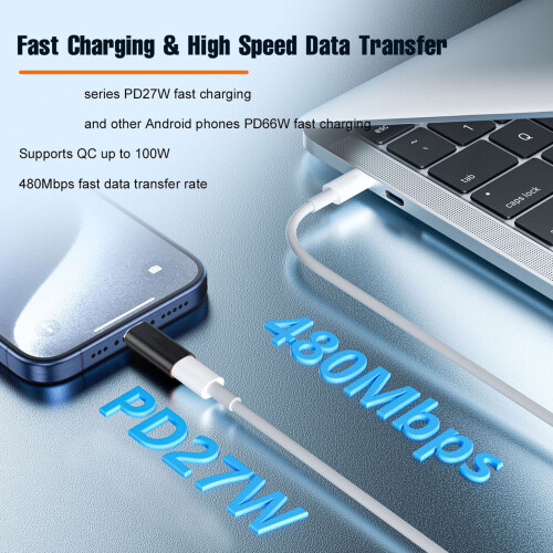 Lightning-auf-USB-C-Adapter, Metallgehäuse, 480 Mbit/s 1
