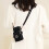 Τσάντα μέσης Crossbody, μαύρη, ένα μέγεθος 5