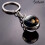 Porte-clés planète avec boule de cristal galaxie 2