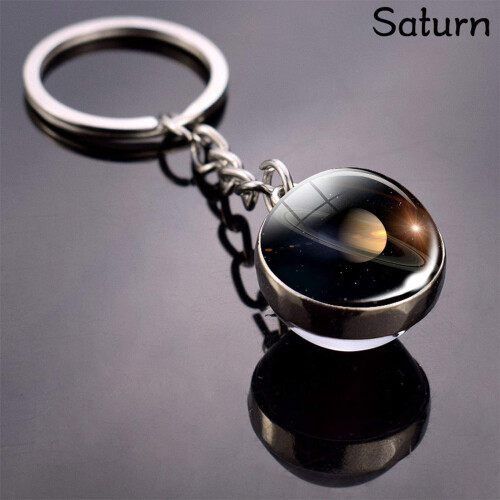 Porte-clés planète avec boule de cristal galaxie 1
