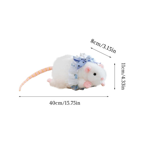 Rato de pelúcia macio para gatos e crianças, 40 cm (15,7 polegadas) 1