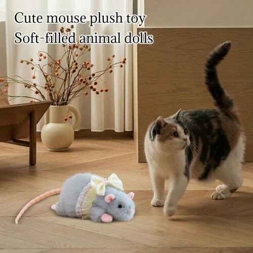 Rato de pelúcia macio para gatos e crianças, 40 cm (15,7 polegadas) 2