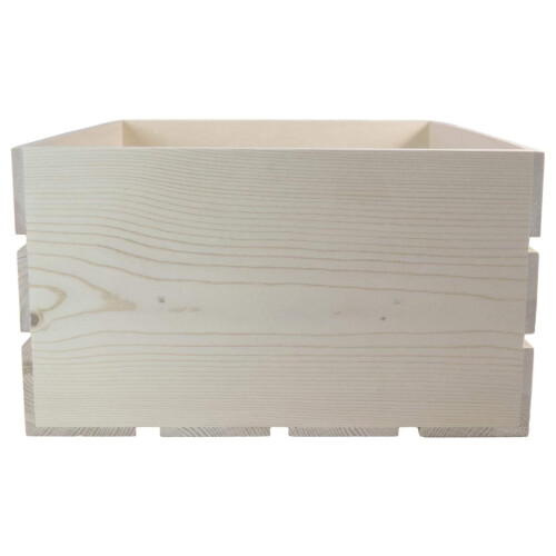 Caixa de madeira natural 22x16,25x9,25 polegadas 1