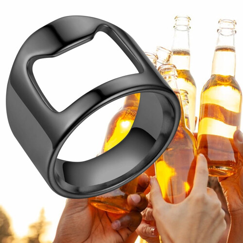 Flaschenöffner-Ring aus Titanstahl, 1 Stück 2