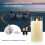 Vlamloze LED-kaarsen van glas met timer (3 stuks) 5
