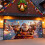 Weihnachtsmann-Garagentorabdeckung 7x16ft 4