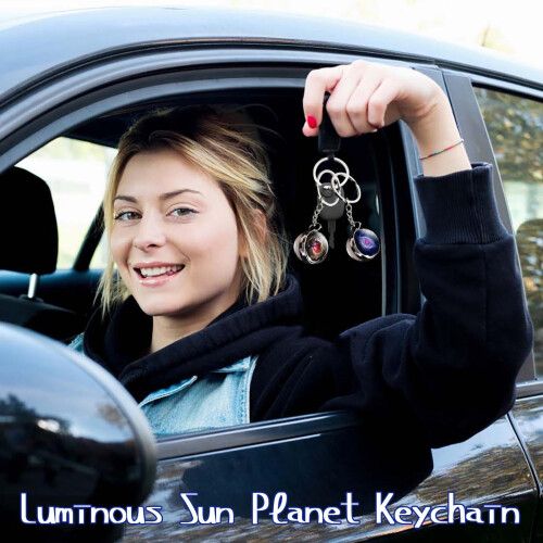 Porte-clés planète du système solaire phosphorescent 1