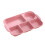 Plateau compartimenté rose 32,5 x 22 x 4 cm 2