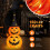 Decoração de Abóbora de Halloween Iluminada com 1,5 m e 100 LEDs 6