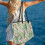 Große Schultertasche für Damen mit Blumenmuster 6