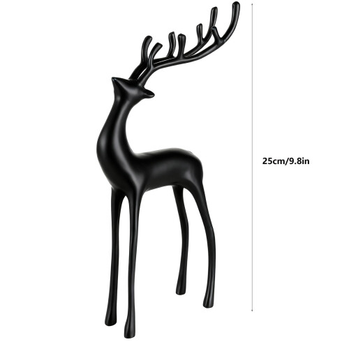 Socha soba, imitace kovu, černá, 25 cm 2