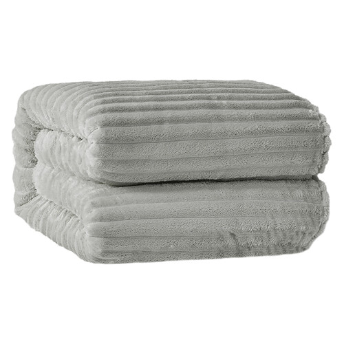 Fleece Throw Blanket Striped Plush Fuzzy50x60Inches 1