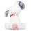 Coelho branco de pelúcia, 40 cm (15,7 polegadas) 3