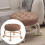 Tabouret roulant à roulettes, rotation à 360, robuste et rond 2