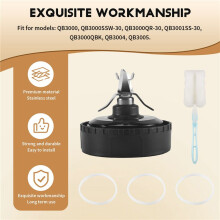 5 Fins Blender Blade for Blender QB3000, QB3000SSW-30, QB3000QR-30, QB3001SS-30, QB3000QBK, QB3004, QB3005