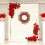 Valentijnsdagkrans rood wit hart bessen 18 inch 6